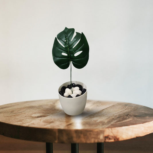 D'aromas Monstera Deliciosa Real Touch Artificial plant Without Pot