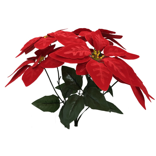 D'aromas Red Poinsettia Plant Artificial Without Pot