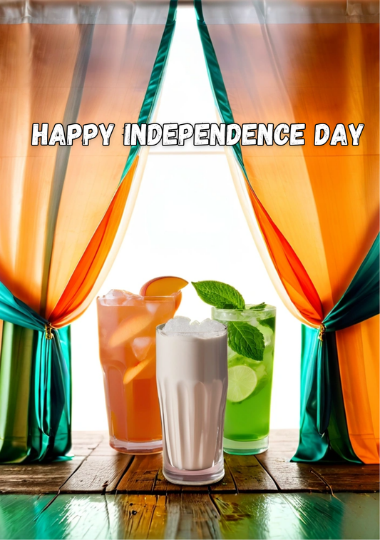 D'aromas Ice Tea Independence Day Sticker & Sun Board
