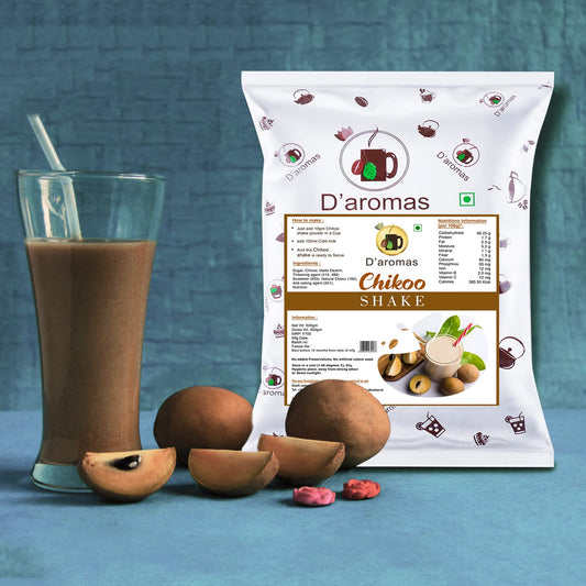 D'aromas Premium Chikoo Flavored Milk Shake Premix