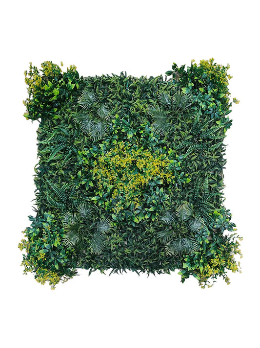 D'aromas Artificial Wall Grass With Yellowish Green Tone.Size: 100cm X 100cm