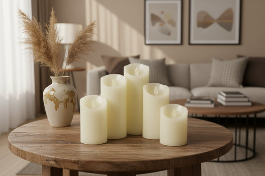 5 Unit Pack Candle Light with Remote