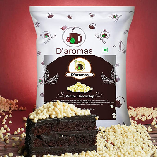 D'aromas White Chocolate Chips for Cake Decoration