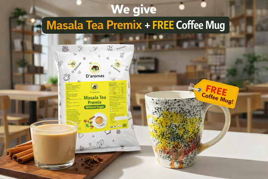Sugar-Free Masala Tea Premix 1kg – Get 1 Free Sunset Splash Mug