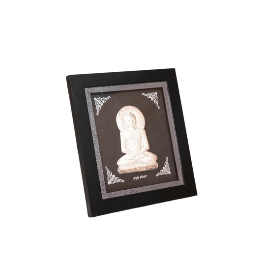 Silver Jain Mahavir Frame