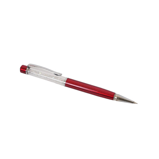 Red Crystal Pen in Black Case