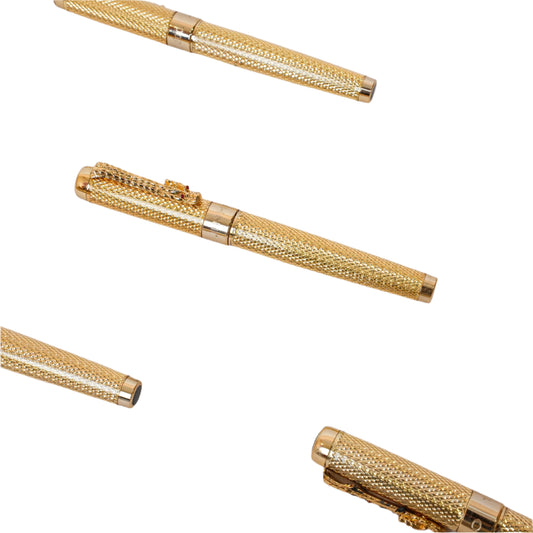 Elegant Dragon Pens in Gold