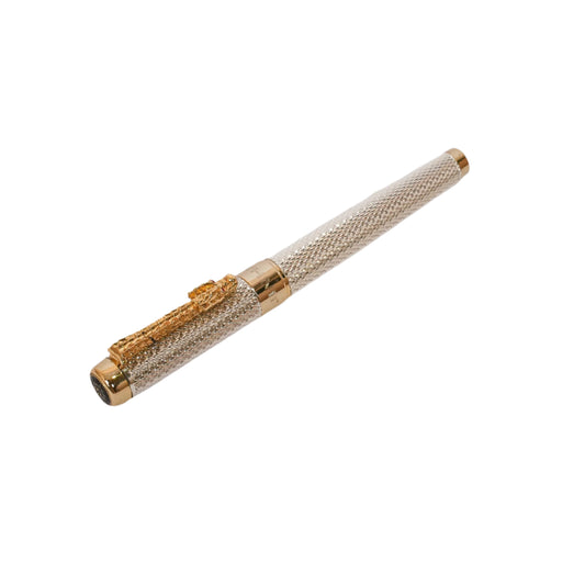 Elegant Dragon Pens in Silver