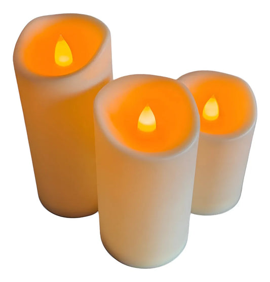 D'aromas 3 unit set color changing with remote candle