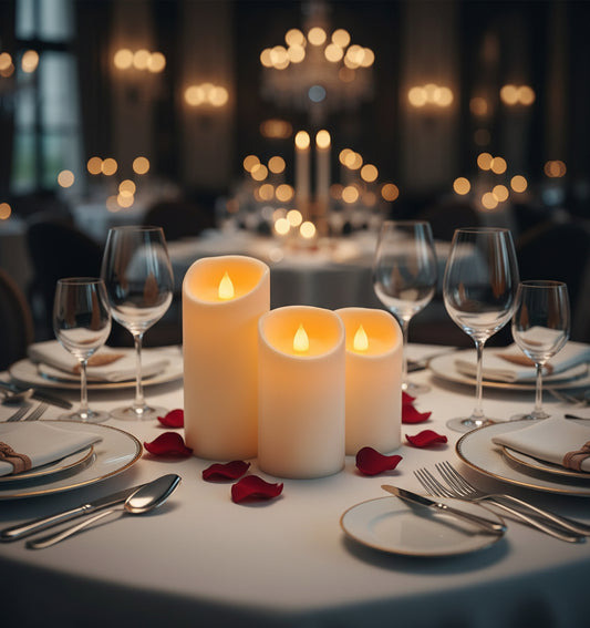 3 Unit Set Color Changing Candle with Remote