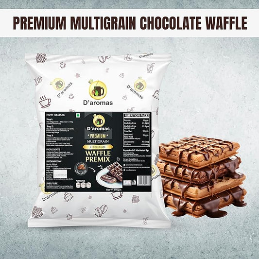 Premium Chocolate Crispy Belgian Waffle & Pancake Mix (Multigrain)