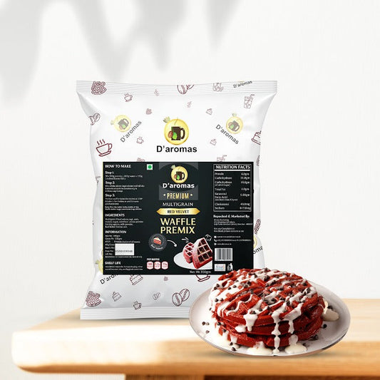 Premium Red Velvet Crispy Belgian Waffle Premix (Multigrain)