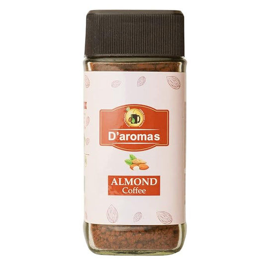 Instant Coffee Powder with Almond Flavour 50g Bottle