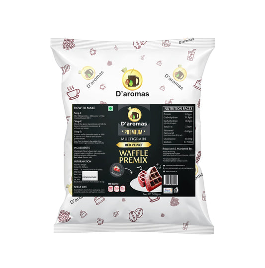 Premium Red Velvet Crispy Belgian Waffle Premix (Multigrain)