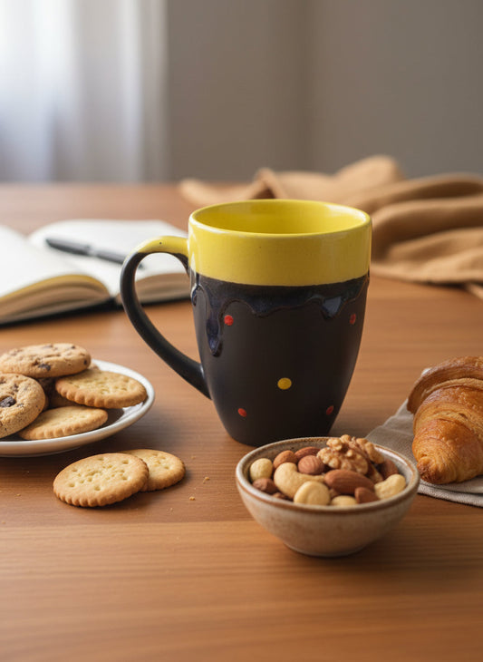 Modern Drip & Dot Coffee Mug