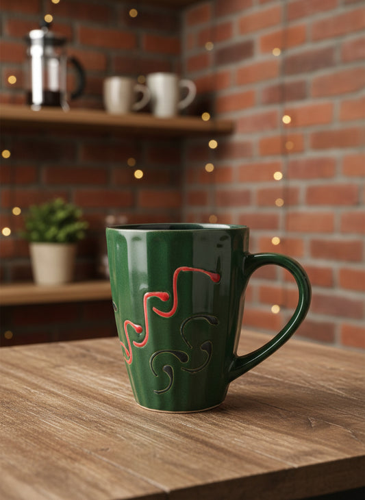 Premium Textured Swirl Pattern Mug