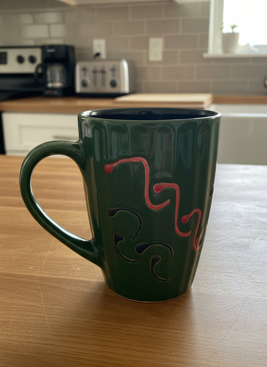 Premium Textured Swirl Pattern Mug
