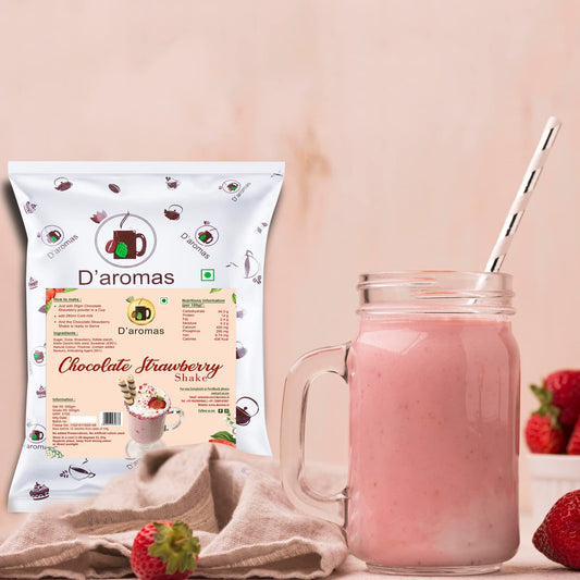 D'aromas Premium Chocolate Strawberry Flavored Milk Shake Premix