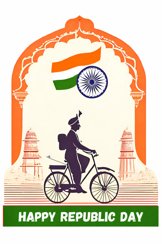 D'aromas Happy Republic Day Sticker & Sun Board