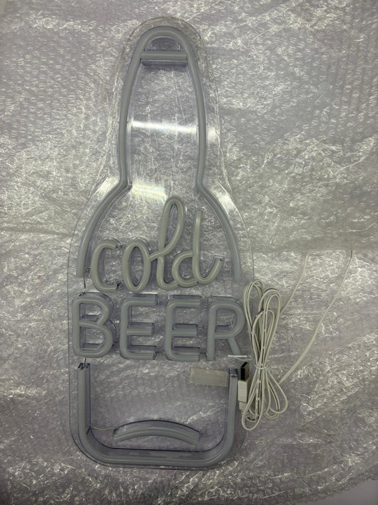 D'aromas Beer Bottle Design Neon LED Light