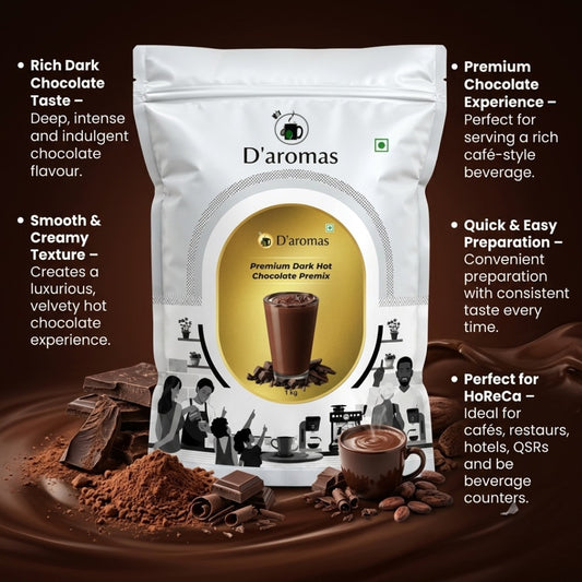 D’aromas Premium Dark Hot Chocolate Premix