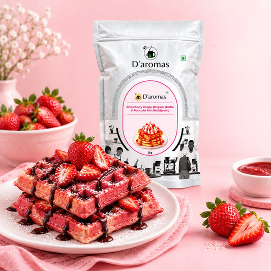 Strawberry Crispy Belgian Waffle & Pancake Mix (Multigrain)