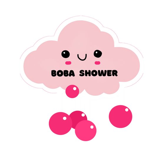 D'aromas Popping Boba Sticker & Sun Board for Glass & Wall