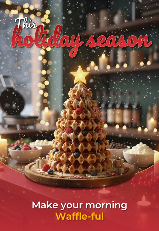 Christmas Waffle Delight Sticker & SunBoard for Glasswall