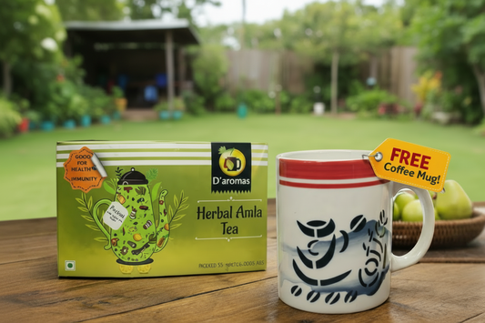 Herbal Amla Tea Pack – Comes with FREE Coffee Bean Mug
