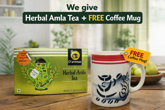 Herbal Amla Tea Pack – Comes with FREE Coffee Bean Mug