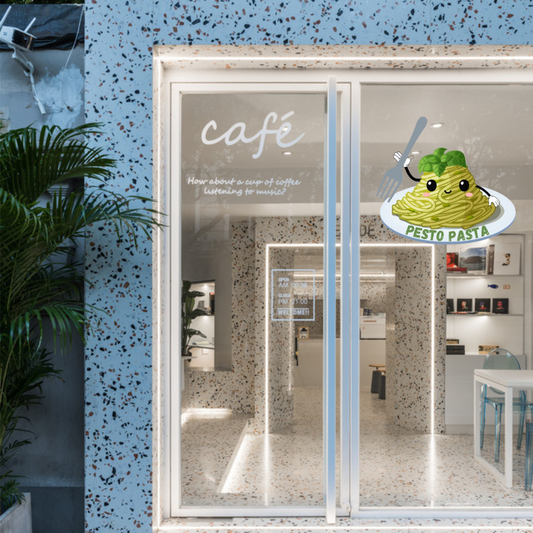 D'aromas Pesto Pasta Sticker & Sun Board for Glass & Wall