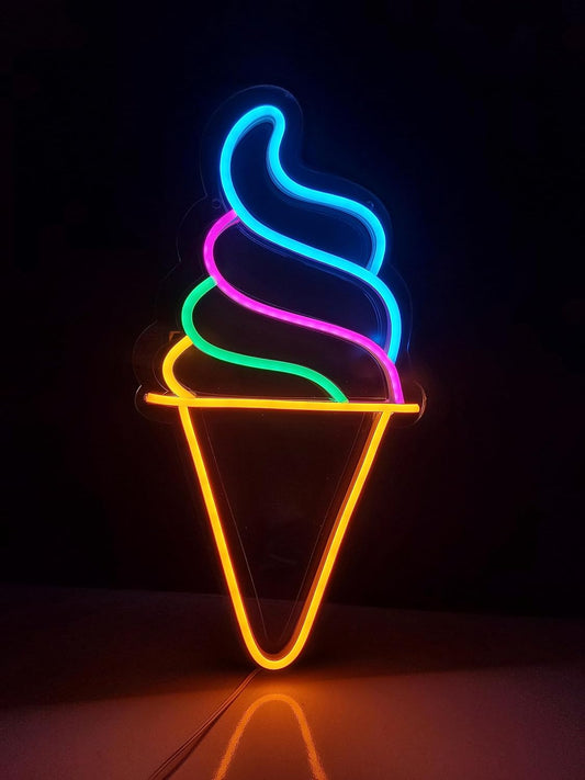 Ice Cream Design Neon LED Light