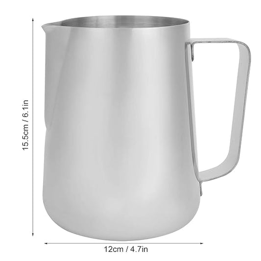 Curved Pour Coffee Latte Pitcher 600ml
