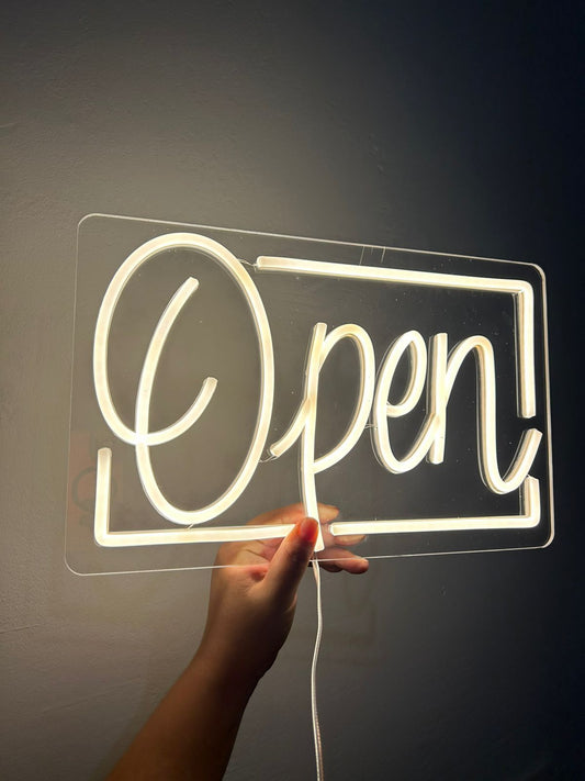 Open Sign Design Neon LED Light