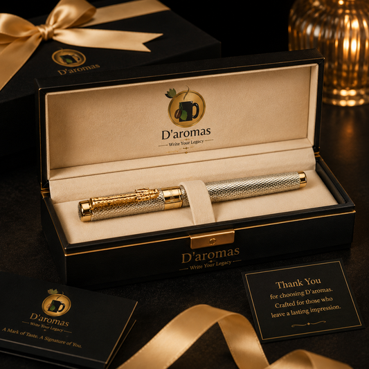 Elegant Dragon Pens in Silver
