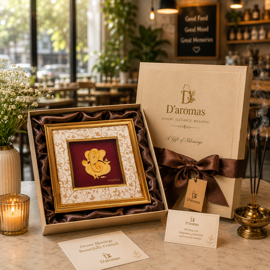 Gold Leaf Ganesha Wall Frame
