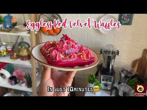 Premium Red Velvet Crispy Belgian Waffle Premix Multigrain
