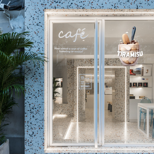D'aromas Tiramisu Sticker & Sun Board for Glass & Wall