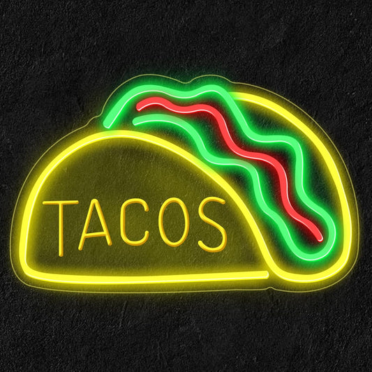 Tacos Design Neon LED Light