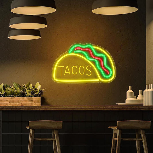 Tacos Design Neon LED Light