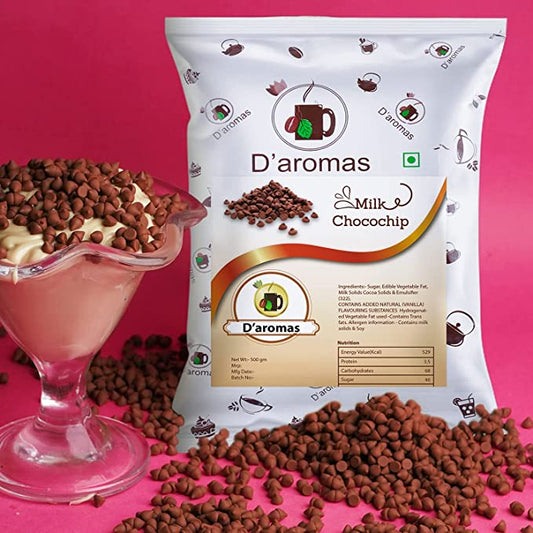 D'aromas Milk Chocolate Chips for Cake Decoration