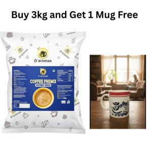 Sugarfree Coffee premix - 3kg Get a Free Coffee Bean Mug-1pcs