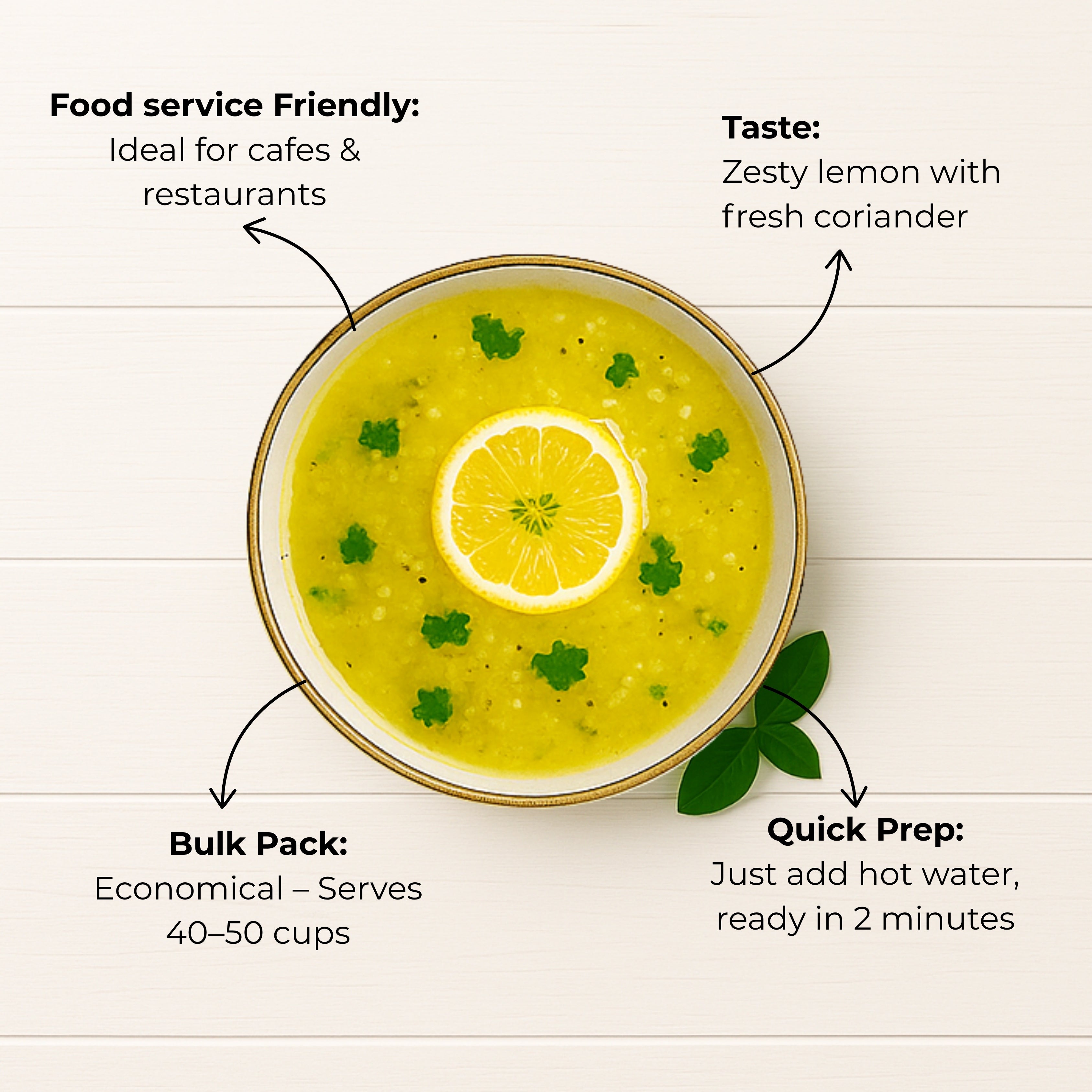 Instant Lemon Coriender Soup Premix – Daromas