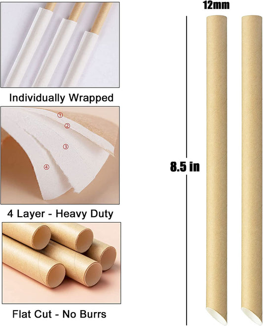 Amaze High Quality 4 Layer Paper Straw 10 MM