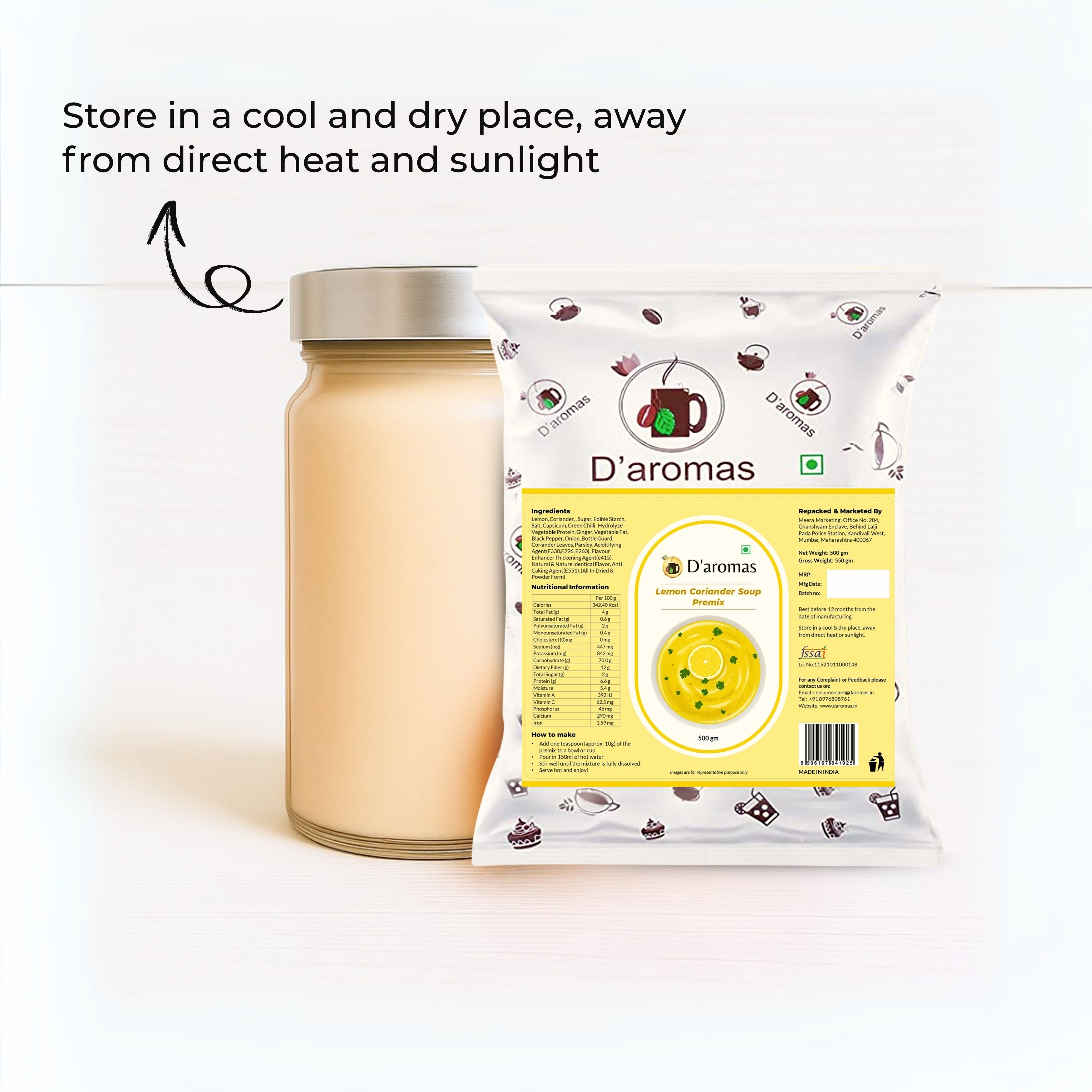 Instant Lemon Coriender Soup Premix – Daromas