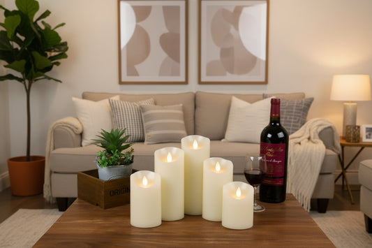 5 Unit Pack Candle Light with Remote
