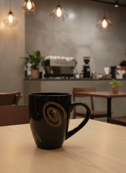 Artisan Spiral Pattern Coffee Mug