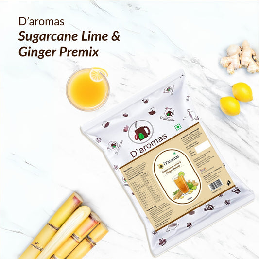 Sugarcane Lime Juice with Ginger Premix