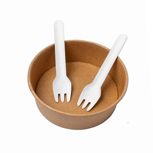 D'aromas Biodegradable Paper Fork 140mm