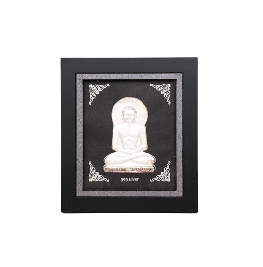 Silver Jain Mahavir Frame